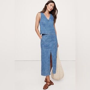 NWT banana republic size 20 denim midi skirt